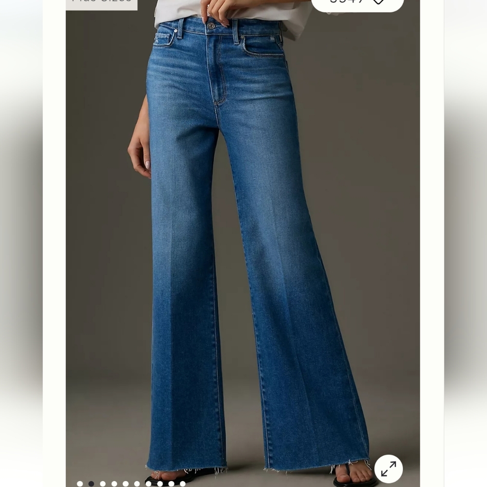 PAIGE Blue Flare & Wide Leg Jeans